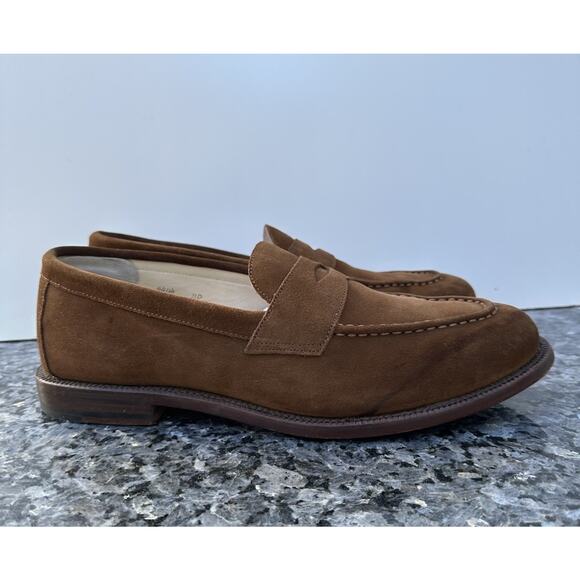 Grant Stone Traveler Penny Loafer Bourbon Suede Men’s Size 11D - Picture 1 of 16